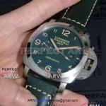 Perfect Replica Panerai Luminor GMT Ceramica 44MM Watch - PAM00441 Aisi 316L Steel Case Green Face